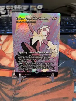 Spider-Gwen, Web-Warrior FOIL Spider-Man Magic The Gathering 0024 M - Image 1