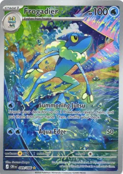 Frogadier 089/086 Holo Illustration Rare Chaos Rising Pokemon Near Mint - Image 1