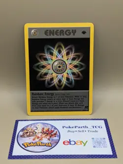 Rainbow Energy 80/82 1st Edition Rare Team Rocket Pokemon LP/EX - Image 1