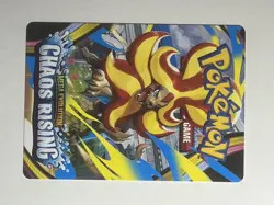 Mega Pyroar Chaos Rising Trainer Tips Art Card Mega Evolution Pokemon TCG - Image 1