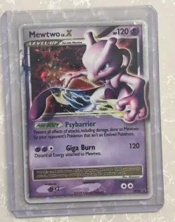Pokemon TCG Mewtwo LV.X DP28 Diamond & Pearl Promo Holo 120 HP English - Image 1