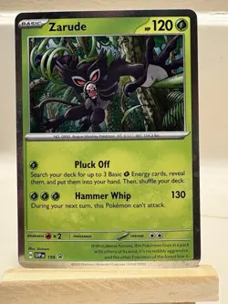 🌀SWIRL Pokemon TCG Zarude Cosmo Holo Black Star Promo WITH SWIRL🌀 - Image 2