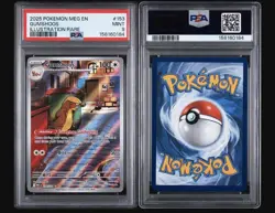 Gumshoos 2025 Pokemon Meg En #153 Illustration Rare - PSA 9 - Image 3