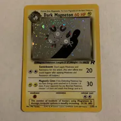 Pokemon TCG WOTC Team Rocket Dark Magneton 11/82 Unlimited Holo Rare English - Image 2