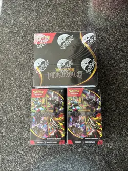 Pokemon Mega Evolution Pitch Black Booster Box + 2 Booster Bundles - Image 1