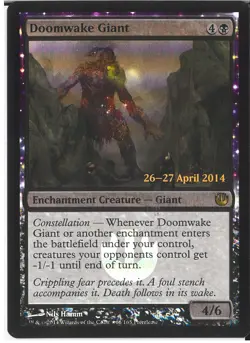 Doomwake Giant - NM FOIL - Prerelease Promo Journey into Nyx MTG - Image 1