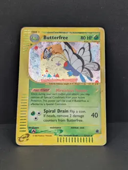 Butterfree 005/165 Expedition Base Set Holo Ultra Rare Pokemon TCG Nintendo MP - Image 3