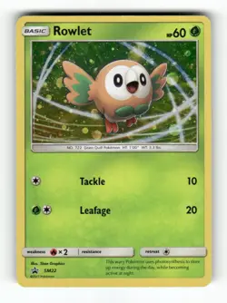 Rowlet - - SM22 - Sun & Moon Promo - Pokemon - Promo - Holo NM - Image 1