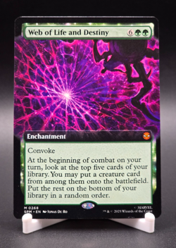 Web of Life and Destiny Magic The Gathering Spider-Man Mythic Rare Ext Art #268 - Image 1