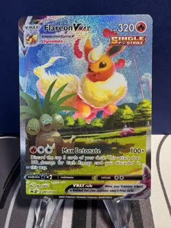Pokemon TCG: Flareon Vmax Sword & Shield Black Star Promo w/ FREE SHIPPING !! - Image 1