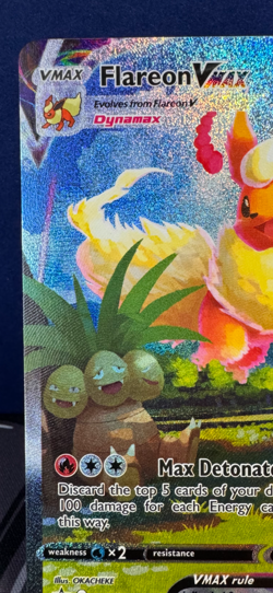Pokemon TCG: Flareon Vmax Sword & Shield Black Star Promo w/ FREE SHIPPING !! - Image 2
