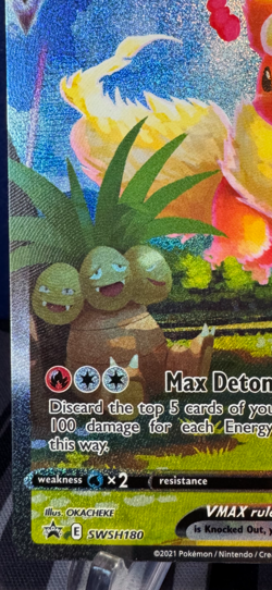 Pokemon TCG: Flareon Vmax Sword & Shield Black Star Promo w/ FREE SHIPPING !! - Image 4