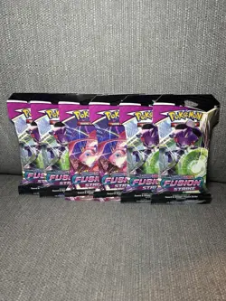 Pokemon TCG Fusion Strike Sleeved Booster Packs Sword & Shield X6 Lot SWSH | - Image 1