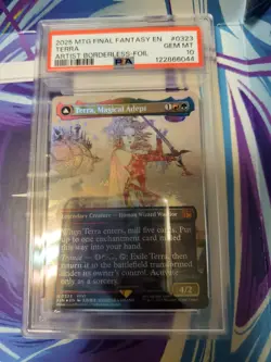 MTG Final Fantasy Terra, Magical Adept FOIL #0323 PSA 10 GEM MINT Borderless - Image 1