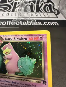 Dark Slowbro #12/82 HOLO Pokemon Team Rocket UNLIMITED VINTAGE LP- - Image 2