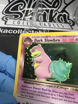 Dark Slowbro #12/82 HOLO Pokemon Team Rocket UNLIMITED VINTAGE LP- - Image 5