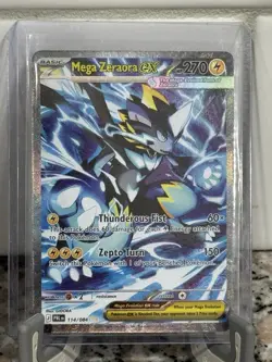 Pokemon Mega Zeraora ex 114/084 SIR ME05 Pitch Black English NM - Image 1