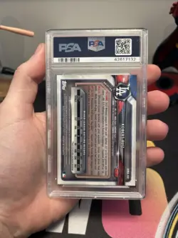 2018 Bowman Mega Box Keibert Ruiz Chrome Mega Auto PSA 10 Dodgers - Image 2