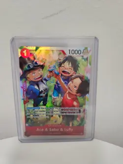 Ace & Sabo & Luffy OP13-007 SR One Piece Foil NM - Image 1