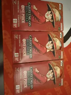 One Piece Carrying On His Will OP-13 Sleeved Blister Booster Pack English NEW X3 - Image 1