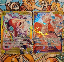 Monkey D. Luffy OP05-119 SEC and EB04-061 SEC One Piece TCG NM - Image 1