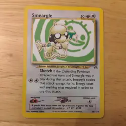 Smeargle 30/75 Neo Discovery - Rare Non Holo Pokemon Card - MP - Image 1