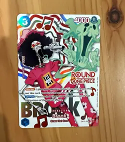 One Piece TCG Round One Promo Brook OP11-056 Near Mint (Card 1 of 2) - Image 1