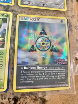 Lot of 18 Pokemon Trading Cards 2007 Plastic Sleeve Holo Foil Shiftry Rainbow - Image 4