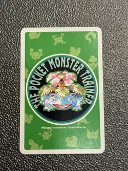 Vintage Charizard 4 of Clubs Green Back Poker Card Japanese - Image 4