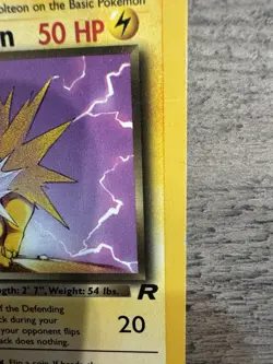 Dark Jolteon FIRST EDITION 38/82 Team Rocket Rare Card! LIGHT PLAY! - Image 4