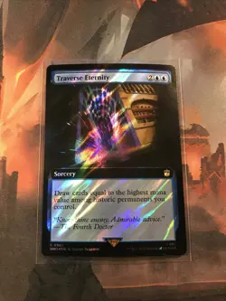 MTG Traverse Eternity SURGE FOIL Extended Art Dr. Who WHO 0961 Rare NM - Image 1
