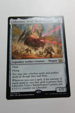 MTG Liberator Urza's Battlethopter x1- -The Brothers' War-Lightly Played - Image 1