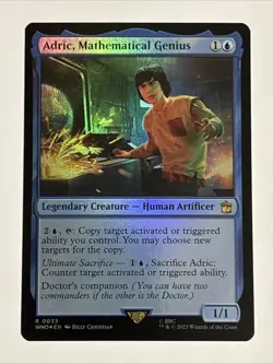 MTG Universes Beyond: Doctor Who Adric, Mathematical Genius Foil 0033 NM Rare - Image 1