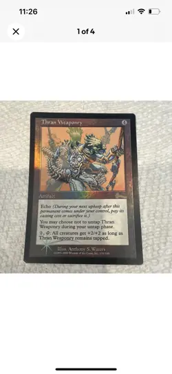 MTG Urza's Saga Foil Lot x3 Raven Familiar Thran Weaponry Impending Disaster EN - Image 2