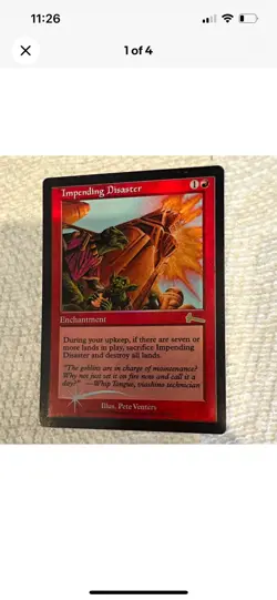 MTG Urza's Saga Foil Lot x3 Raven Familiar Thran Weaponry Impending Disaster EN - Image 3