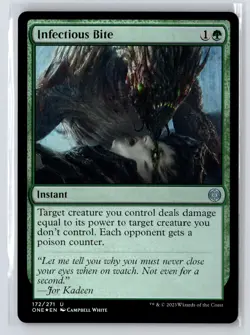 Infectious Bite #172 Phyrexia: All Will Be One Foil Magic The Gathering MTG - Image 1