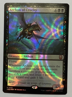 Archon of Cruelty (Ripple Foil) M Commander: Modern Horizons 3 197 NM - Image 1