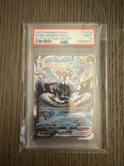 2021 Pokemon Sword Shield Battle Styles Rapid Strike Urshifu Vmax #170 PSA 9 - Image 1