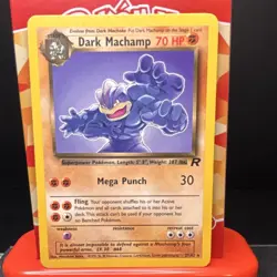 Dark Machamp 27/82 Team Rocket **Non Holo*** Rare Unlimited English 1999 - Image 1