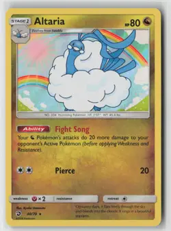 Altaria 40/70 Holo Rare Dragon Majesty Pokemon Near Mint - Image 1