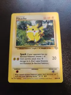 Pikachu 60/64 Common Jungle Pokemon Heavily Played - Image 1