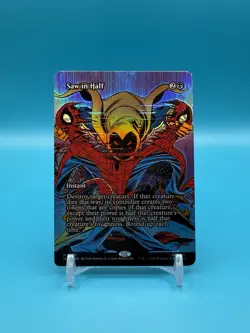 Saw In Half (Borderless) - Marvel Eternal-Legal (MAR) - MTG - FOIL - NM - Image 1