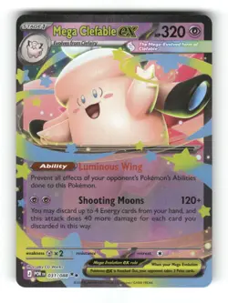 Mega Clefable ex 031/088 Double Rare Perfect Order Pokemon Holo Near Mint - Image 1