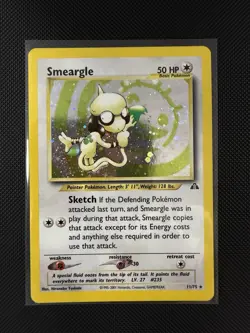 2001 Smeargle ⭐ 11/75 Holo Rare Neo Discovery 🌀 Swirl Pokemon MP - Image 1