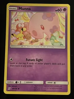 Munna 88/236 Common Unified Minds Pokemon Lightly Played - Image 1