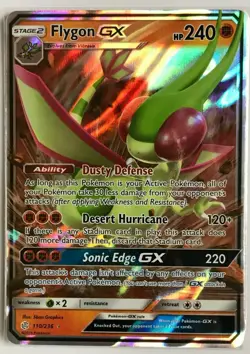 Flygon GX ULTRA RARE 110/236 Pokemon Sun and Moon Cosmic Eclipse Set HOLO NM - Image 1