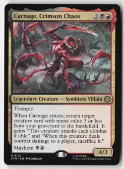 MTG - Carnage, Crimson Chaos R Marvel's Spider-Man 125 LP-NM - Image 1