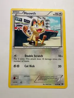 Meowth 80/99 Common Next Destinies Pokemon Near Mint - Image 1