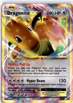 Pokemon Dragonite EX 72/108 Evolutions Full Art Holo Ultra Rare English 2016 NM - Image 1
