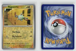 Magnemite #081/165 Sv Scarlet & Violet 151 Common Reverse Holo Pokemon TCG NM - Image 3